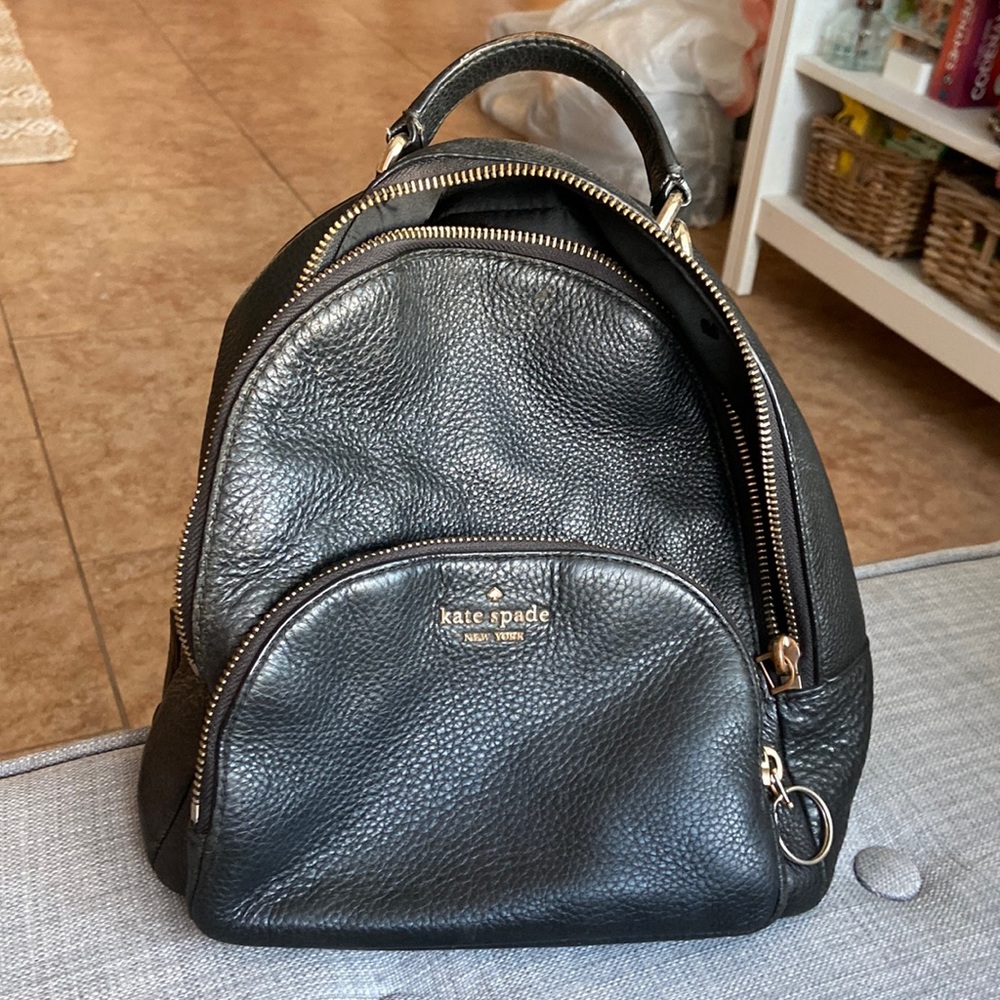Black Kate Spade Backpack Purse